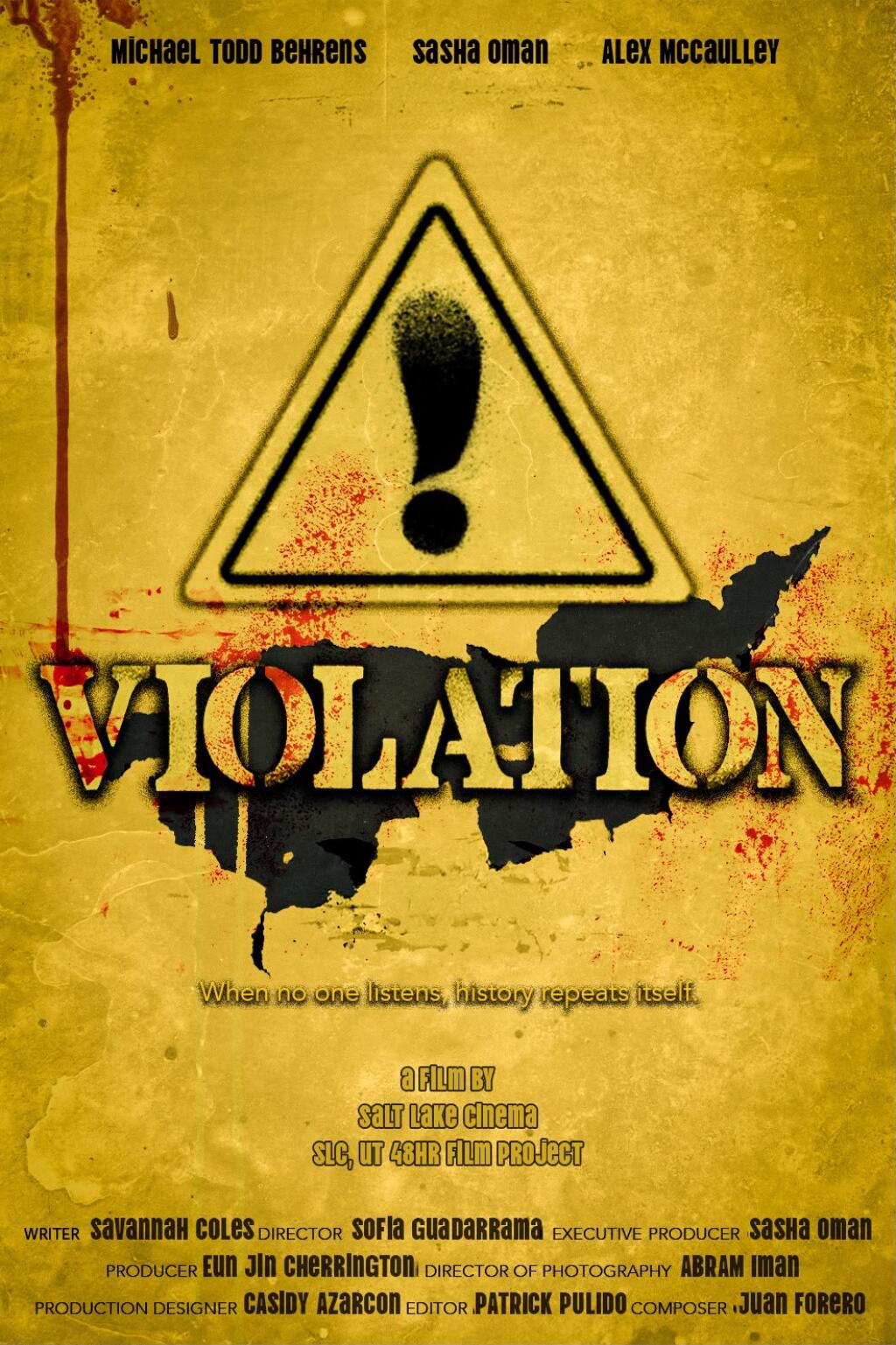 Filmposter for VIOLATION
